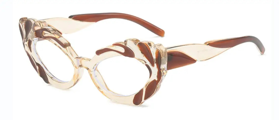 Anti Blue Light Green Cat Eye Reading Glasses For Women