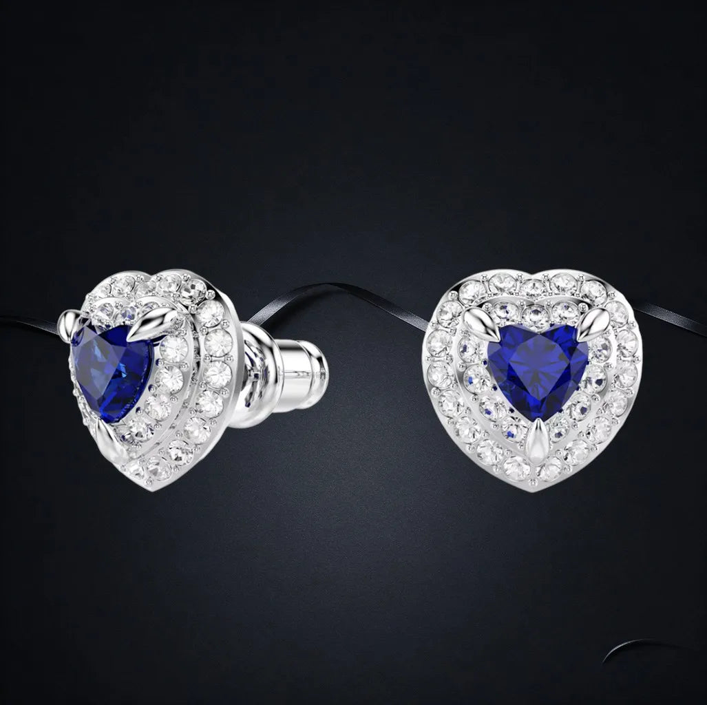 Faceted Crystal Necklace And Earrings
