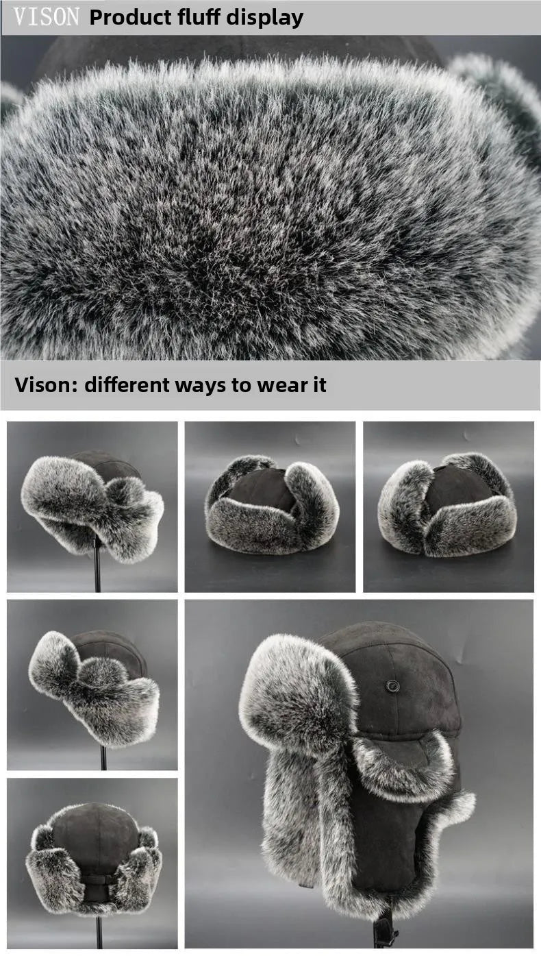 Faux Fur Ushanka Earflap Winter Hat