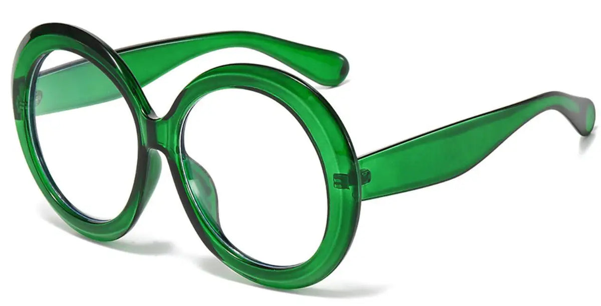 Fashionable Blue Light Round Frame Reading Glasses for Women
