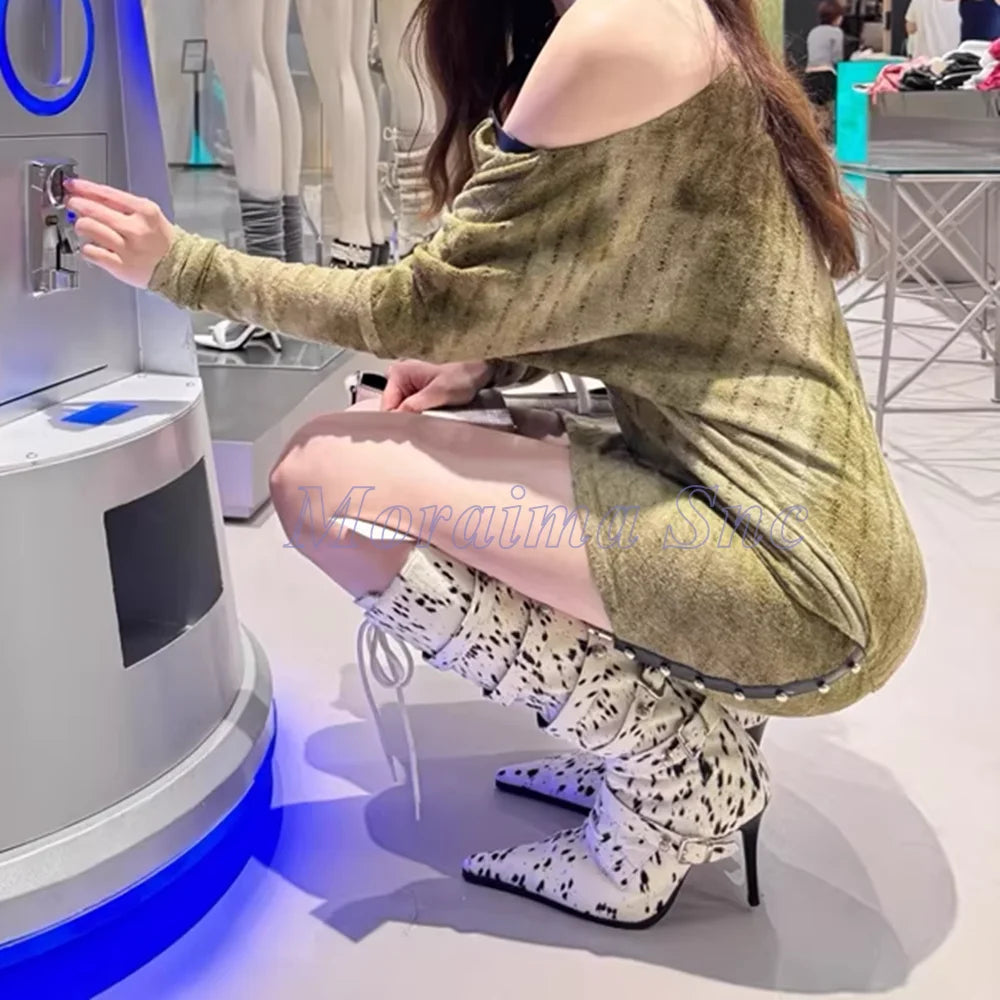 Pointed Toe High Heel Over The Knee Boots For Women