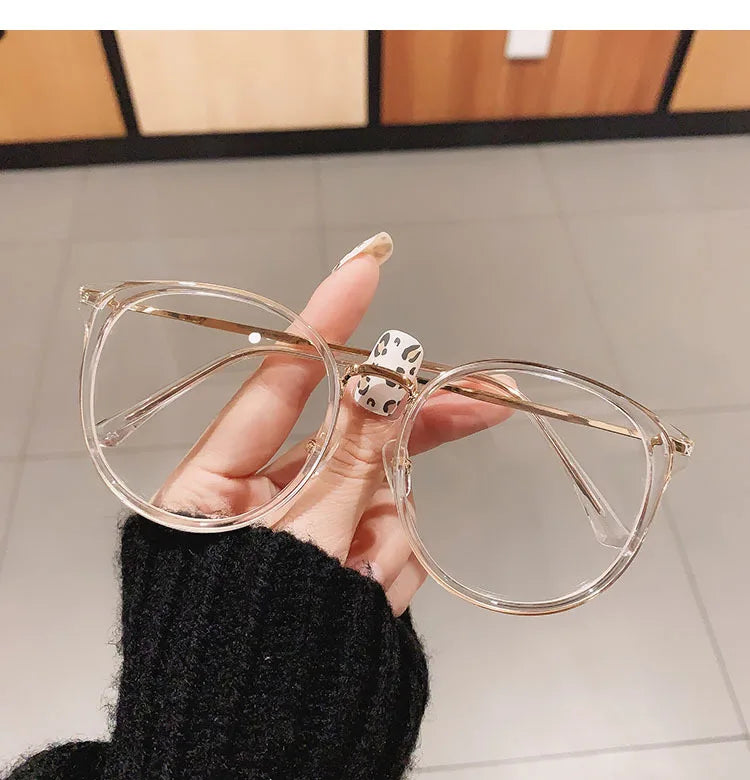 Oversized Leopard Blue Light Reading Glasses for Women