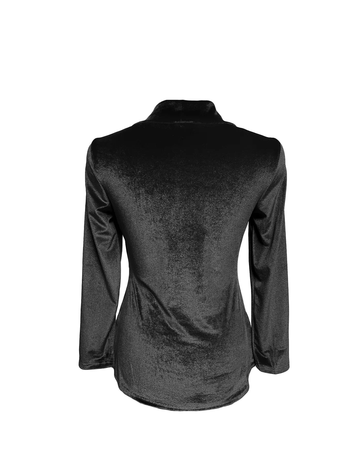 Sexy Sequin Contrast Blouse Jacket Women Formal wear Long Sleeve Button Lapel Top Loose 2025 Women's Top