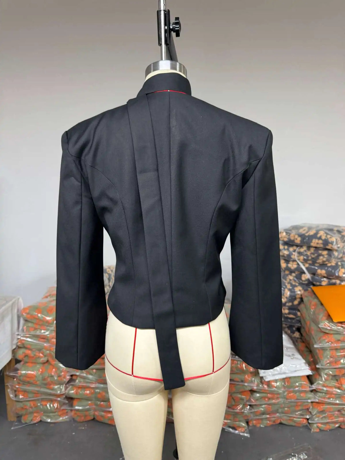 Elegant V Neck Long Sleeve Blazer Jacket for Women