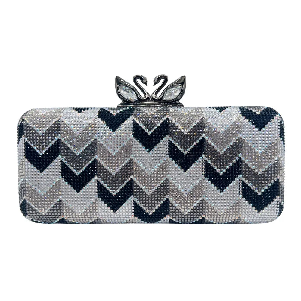 Shiny Rhinestone Clutch Handbag for Women Party Occasions