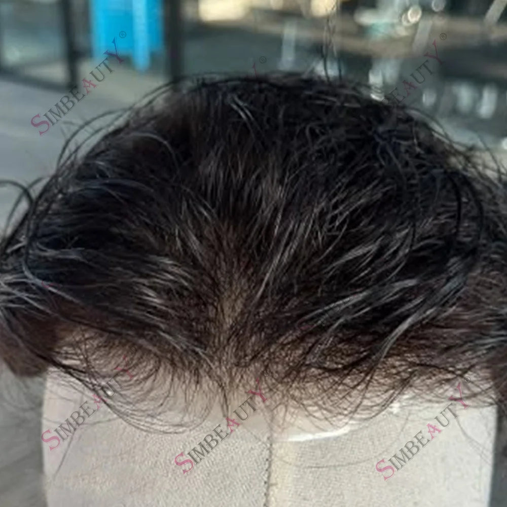 Undetectable Thin Skin Human Hair Toupee for Women