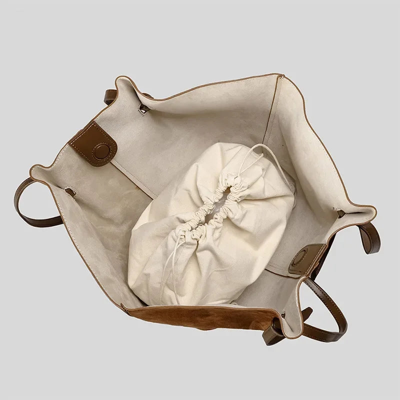 Luxury Frosted Ladies Tote Bag European American Style Wing-shaped Handbag High-end Suede Large-capacity Shoulder Bag Wing Bag