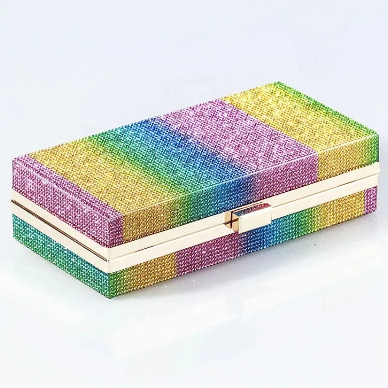 Rhinestone Diamond Evening Crossbody Clutch Bag for Women