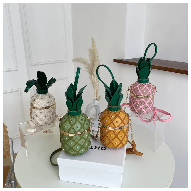 New Women's Shoulder Bag Pineapple Shape Fashionable Women's Shoulder Crossbody Bag Fashionable Casual Women's Bag High Quality