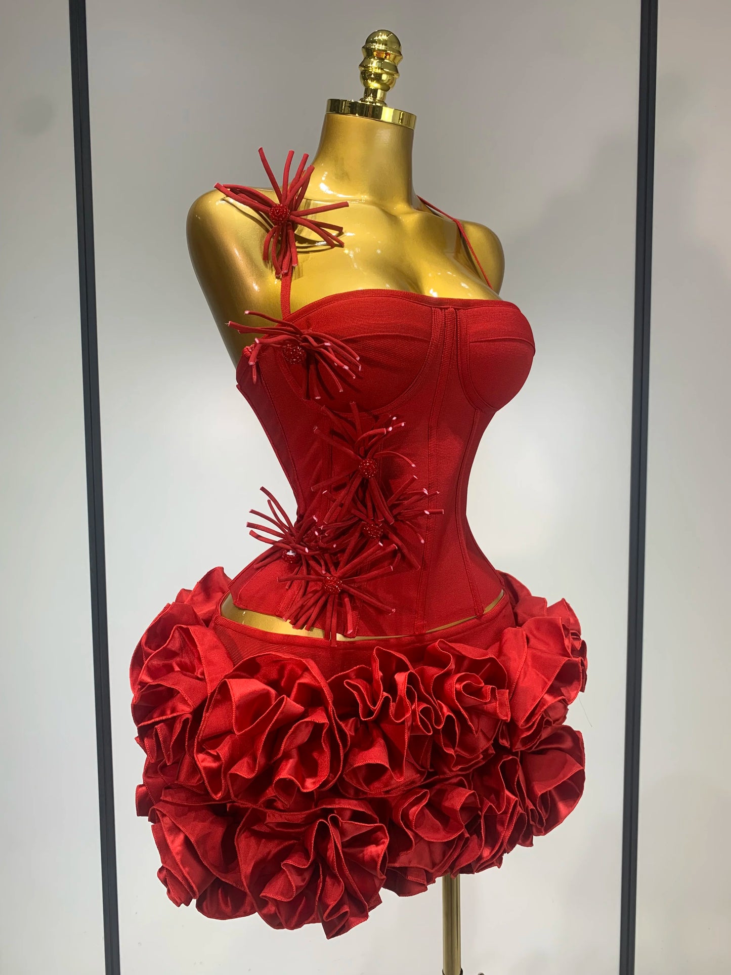 Women Sexy Halter Prom Gown Fashion Celebrity Club Party Two Piece Set Cocktail Elegant Luxury Birthday Party Bandage Outfit