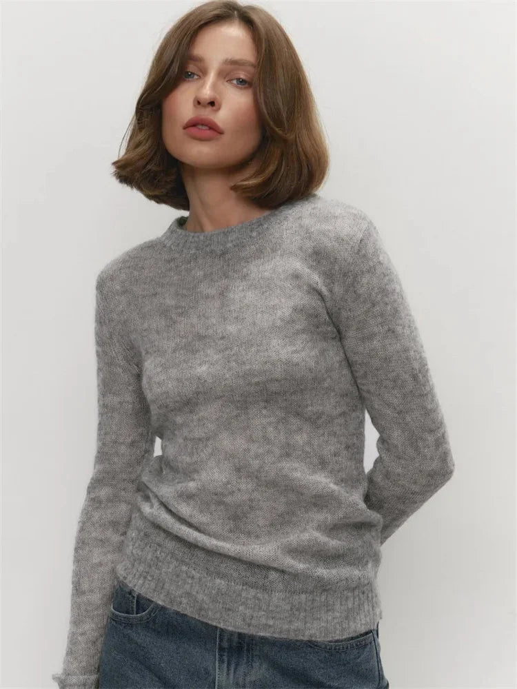 See Through Mesh Knit Sweater