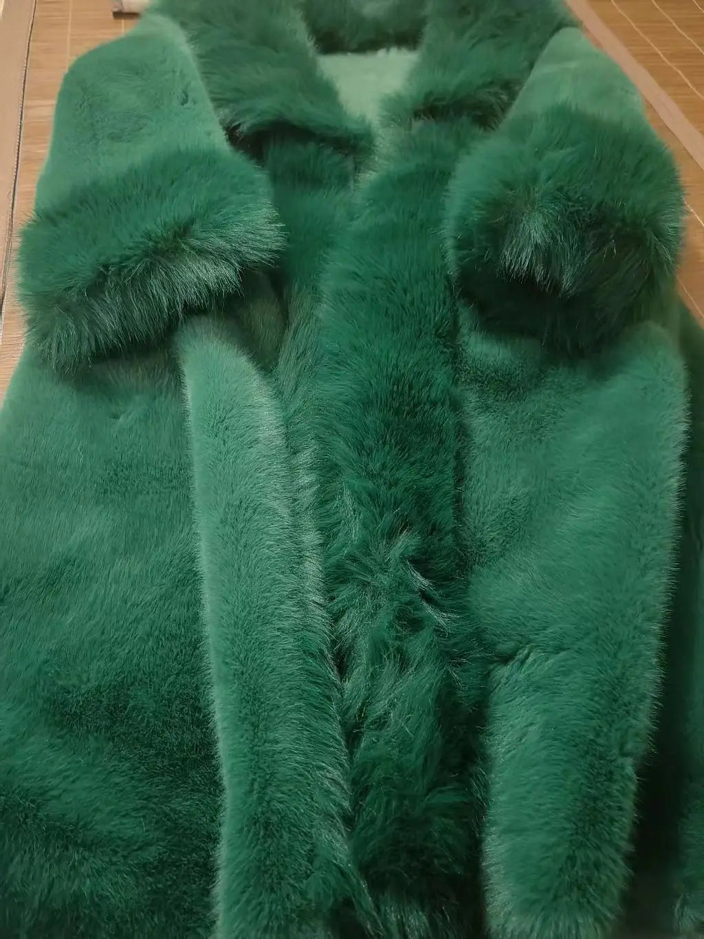 Faux Fur Coat for Women,Covered Button Jacket,Turn-down Collar Oversize,Thicken Warm,Female Clothes,New,Winter,2026