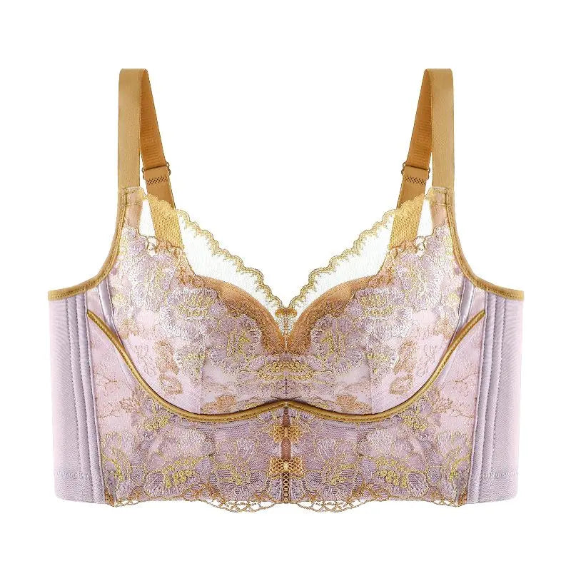 Breathable Seamless Lace Comfort Plus Size Bra for Women