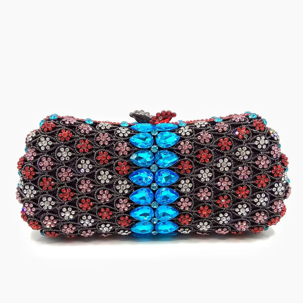 Hollow Rhinestone Evening Clutch Handbag for Women