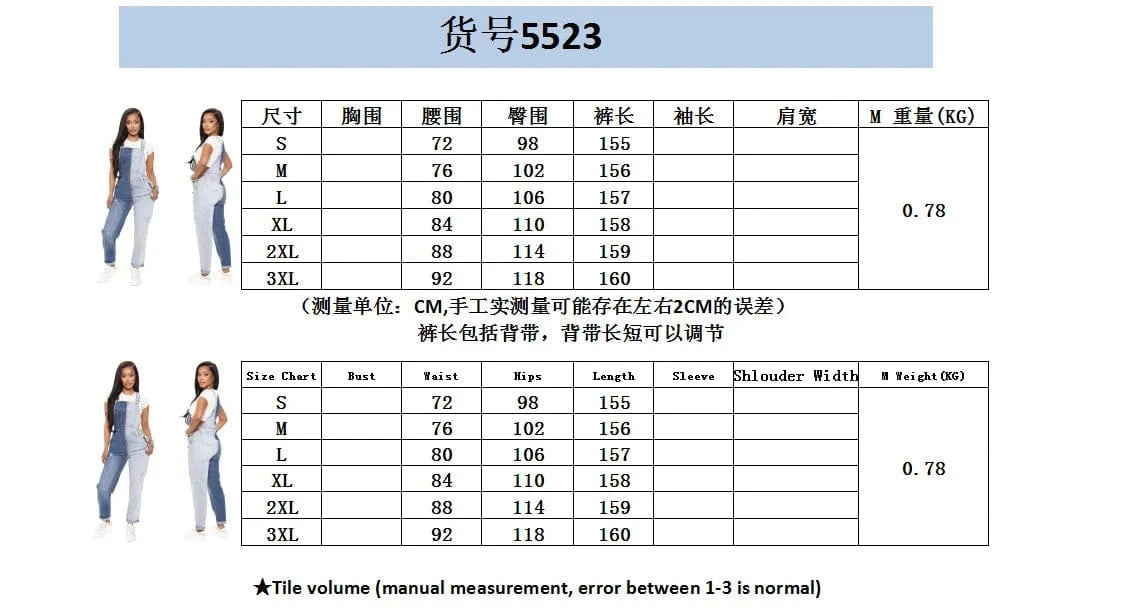 Denim Stretch Jumpsuit Sexy Women Spaghetti Strap Elegant Patchwork Jeans Holiday Overalls Rompers
