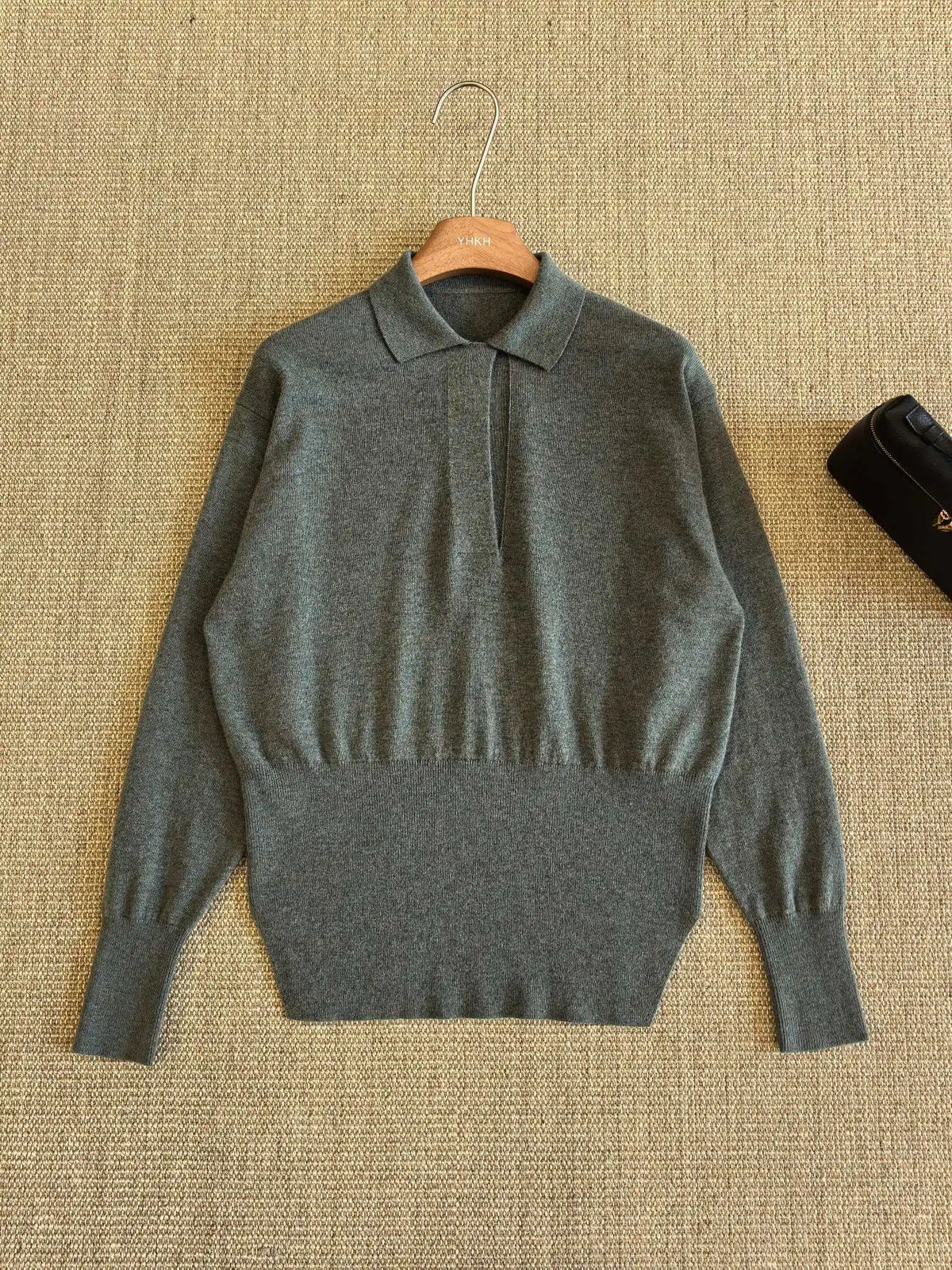 Minimalist Cashmere Knit Top And Pants Set for Women