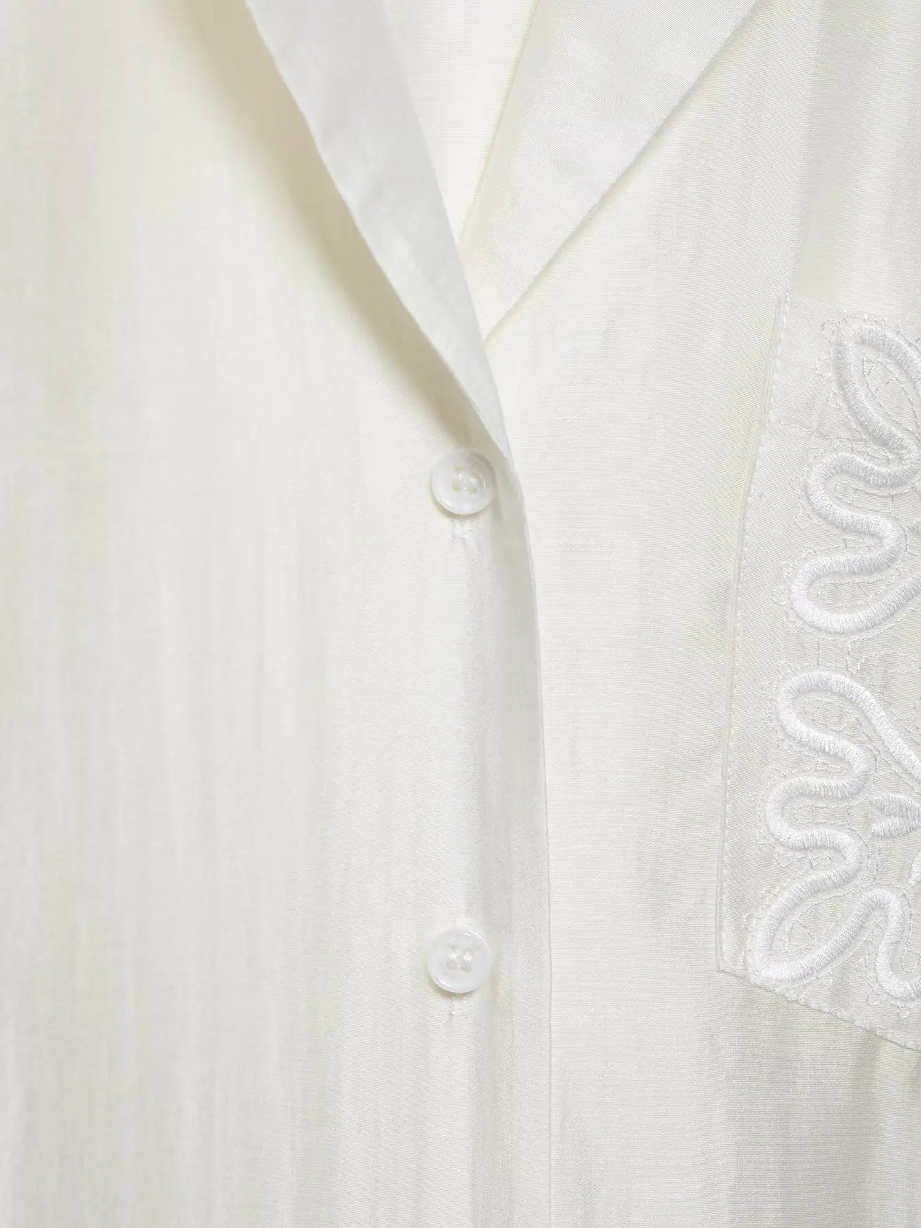 Casual Long Sleeve Pocket Embroidered Shirt for Women