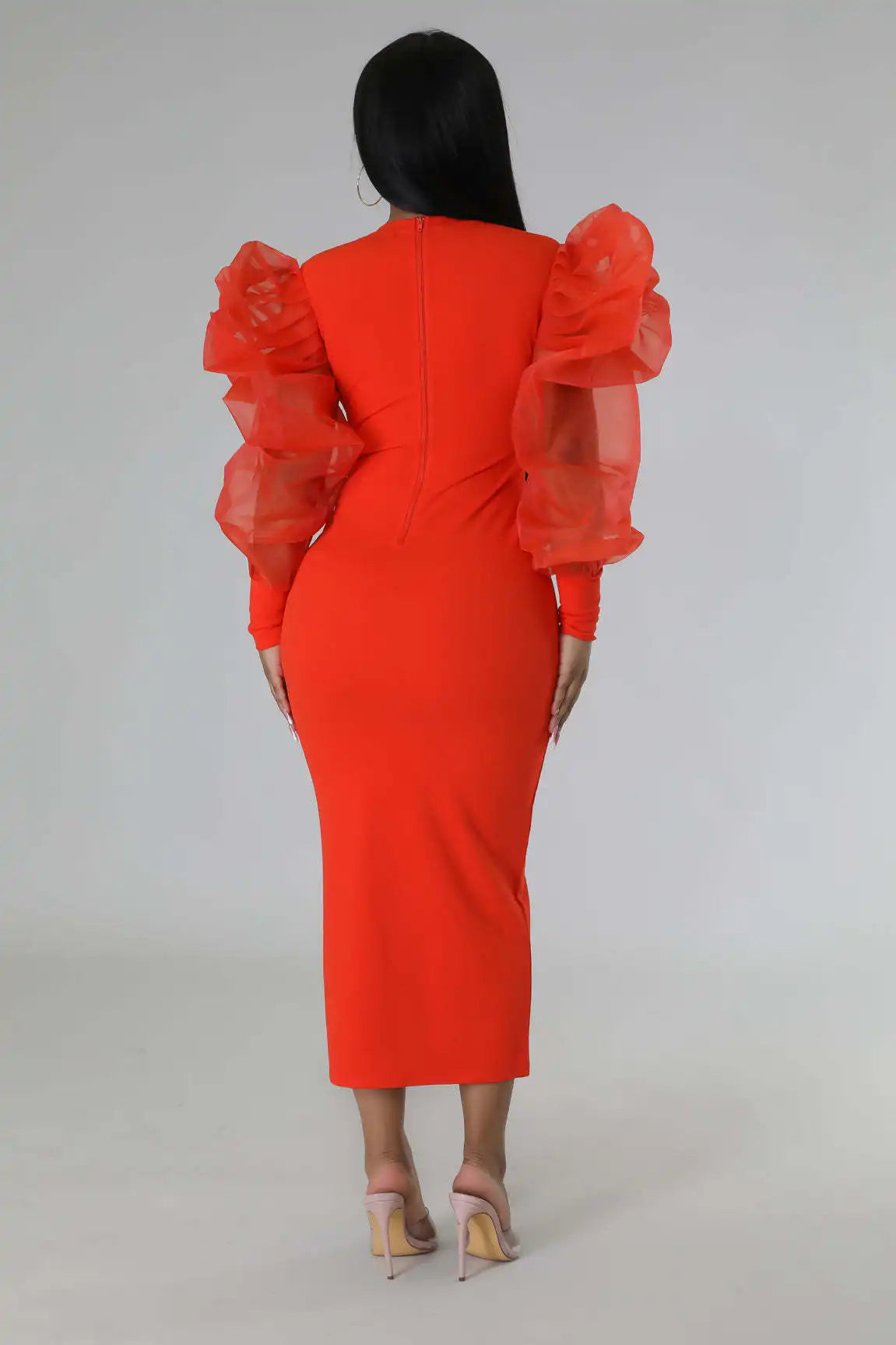 Women White Long Dress Lace Lantern Full Sleeve Round Neck A Line Dresses Elegant Ladies Splice Skirts Autumn Formal Vestidos