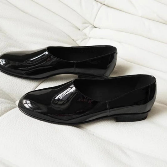 Slip On Patent Leather Heels