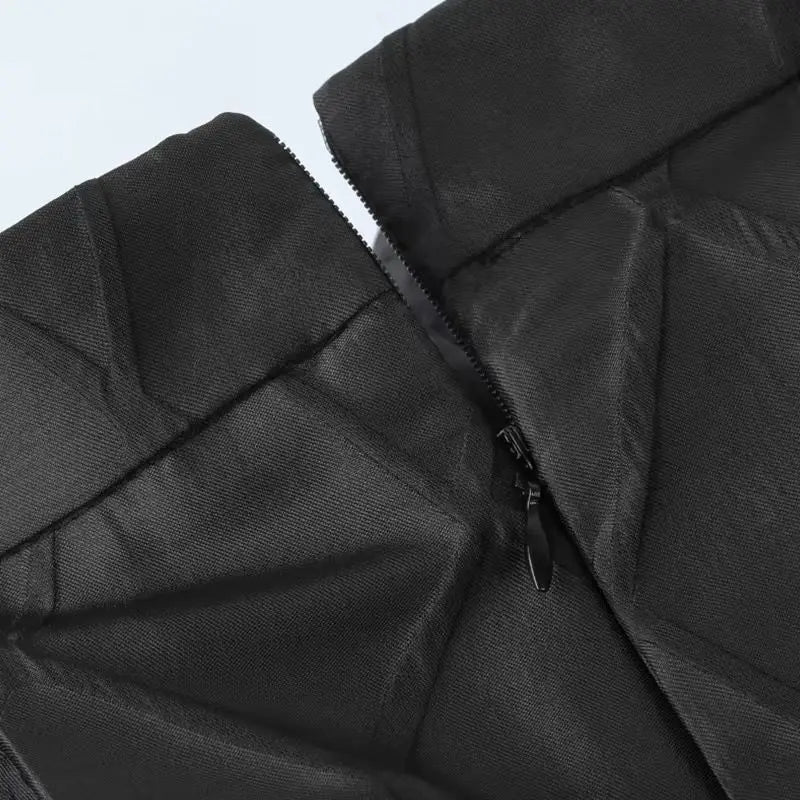 French style fashion black diamond embroidered dress women's autumn and winter new simple fluffy skirt high waist slim dress.