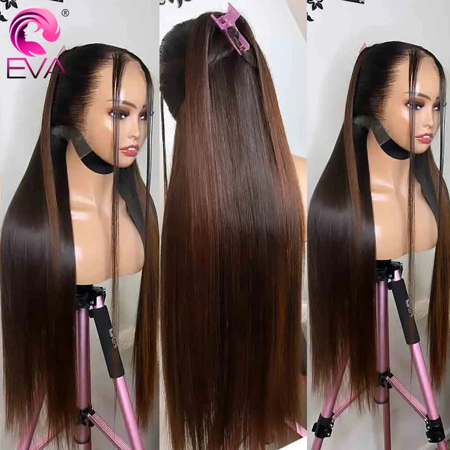 Ombre 1b/4 Colored Glueless Wig Ready To Go 13x6 HD Lace Frontal Wig 13x4 HD Lace Front Human Hair Wigs 5x5 HD Lace Closure Wig