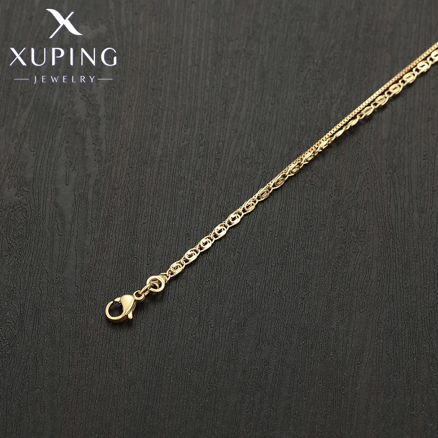 Two Layer Light Gold Chain Necklace