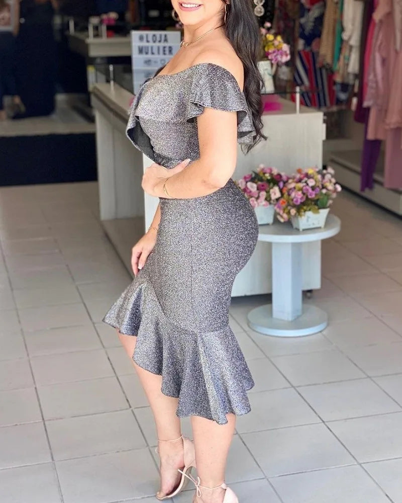Flattering Silhouette Midi Dress