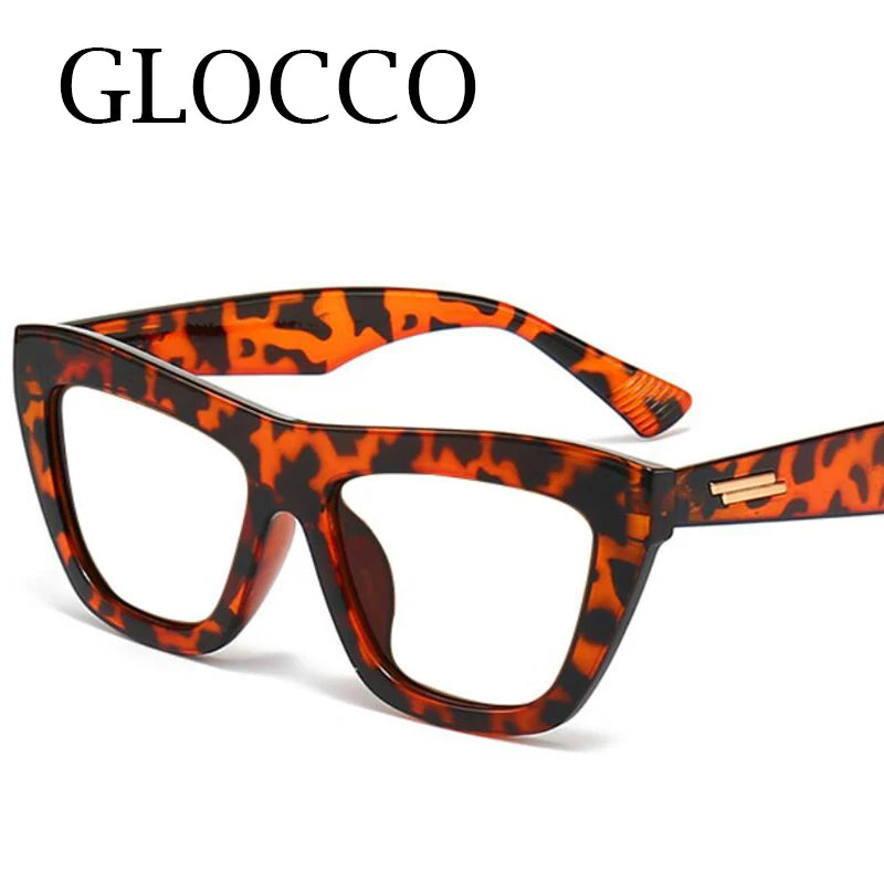 Clear Green Reading Glasses With Gold Stripe Frame for Women