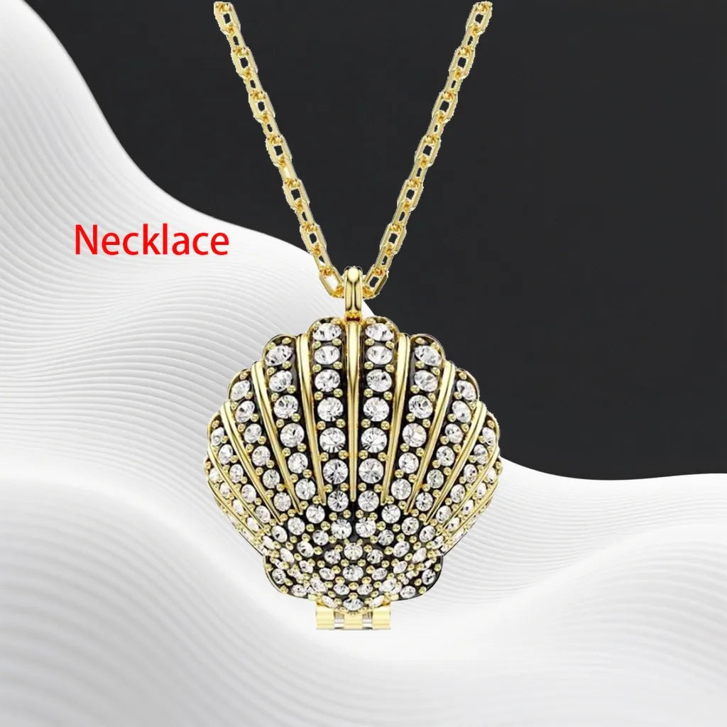 Crystal Necklace And Earrings Set