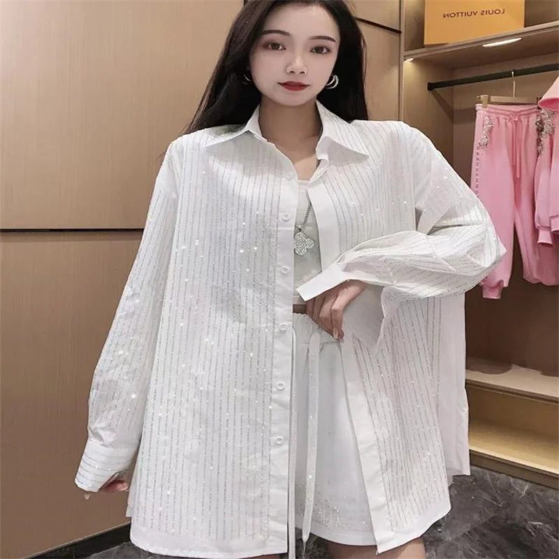 Soft Breathable Elegant Loose Fit Knit Blouse For Women
