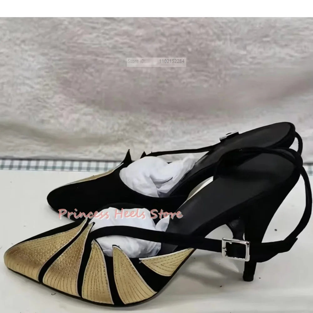 Genuine Leather Leaves Sandals With Ankle Strap For Women