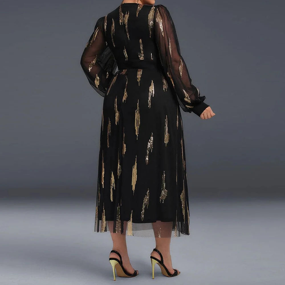 Sequined Midi Dress