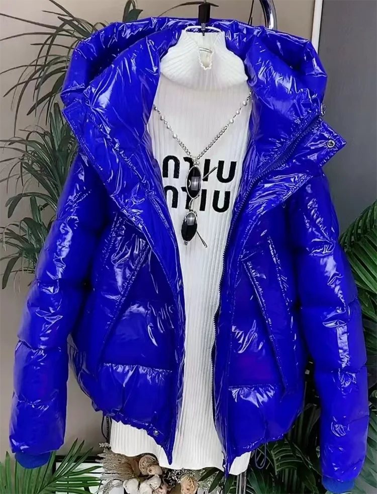 Soft Hooded Cotton Padded Loose Winter Jacket for Women