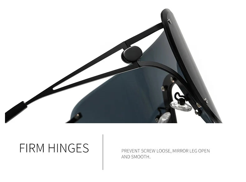 Oversized Shield Fashion Sunglasses