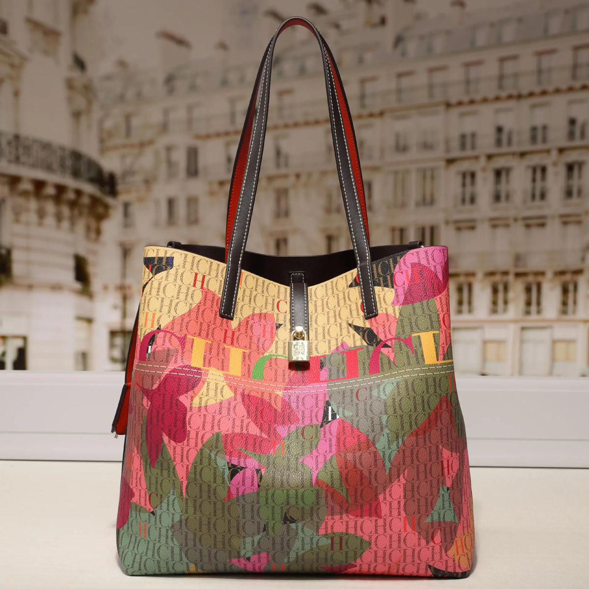 Roomy Printed Bucket Shoulder Bag