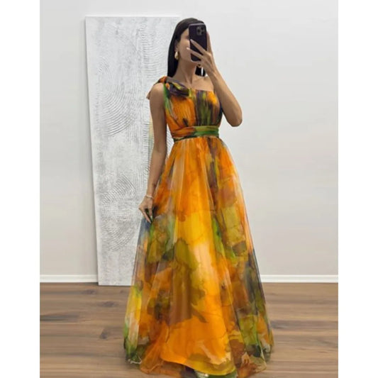 V Neck A Line Dress