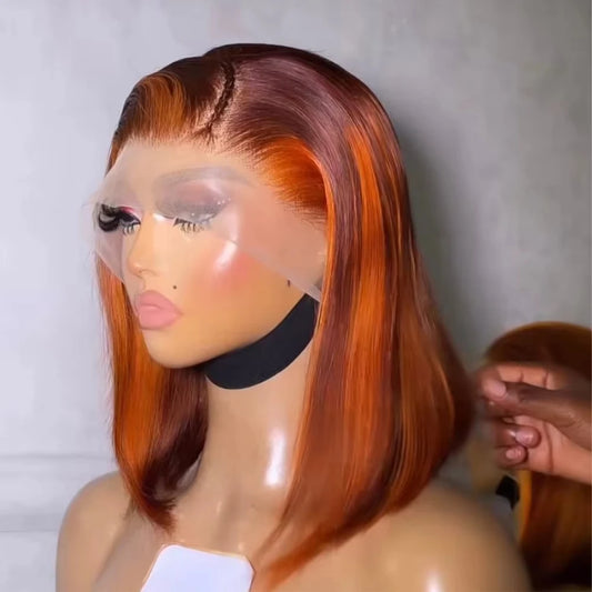 Straight Brown Ombre Wig