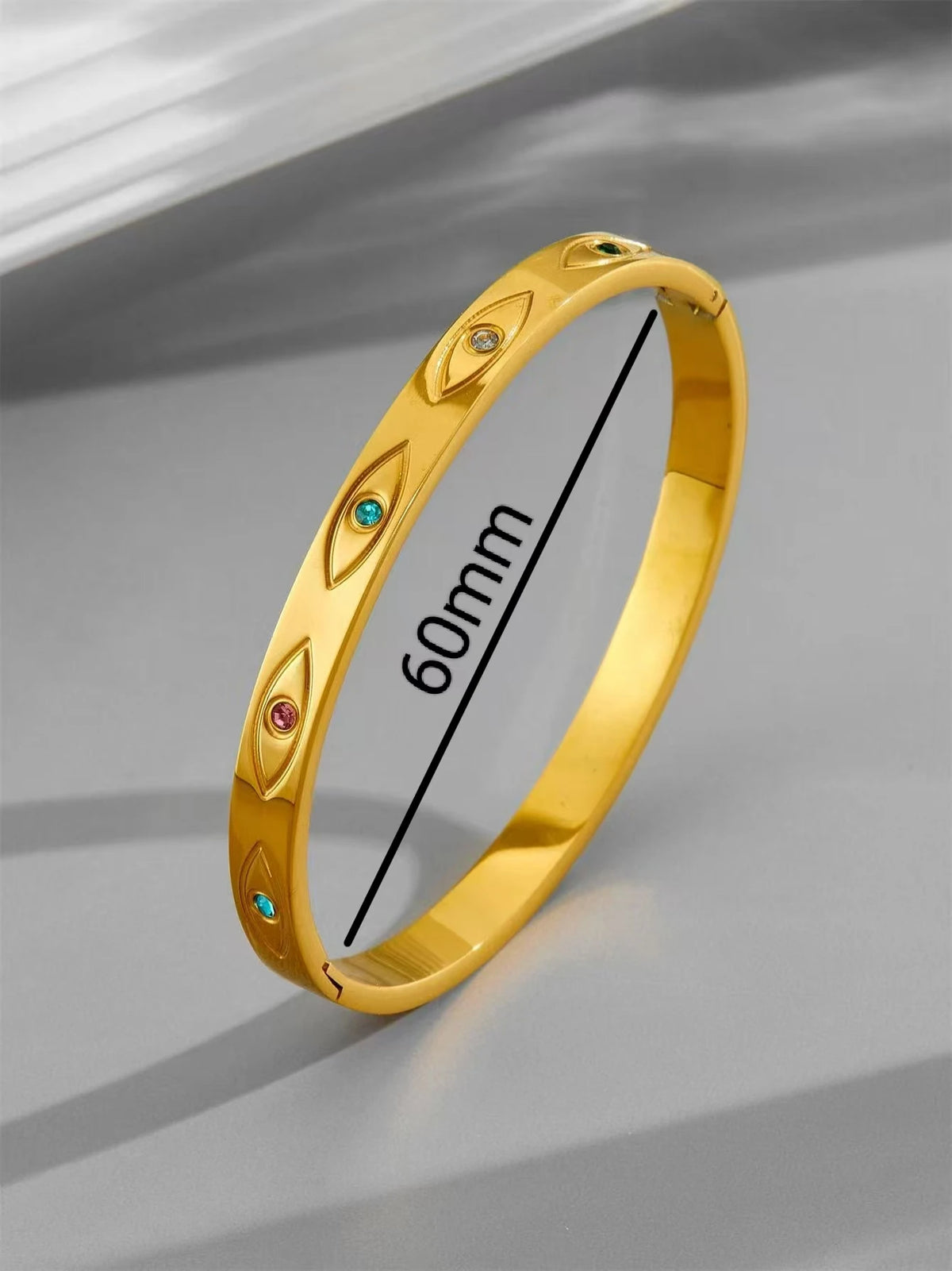 Gold Plated Celestial Cuff Bracelet
