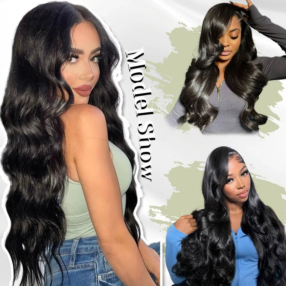 Transparent Lace Front Brazilian Body Wave Human Hair Wig For Women