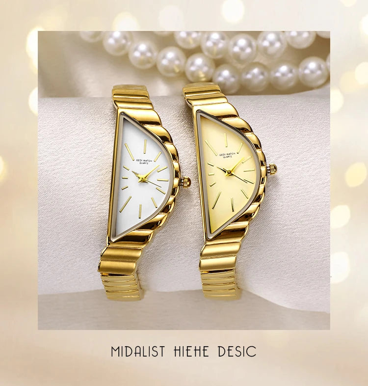 Vintage Irregular Case Quartz Watch