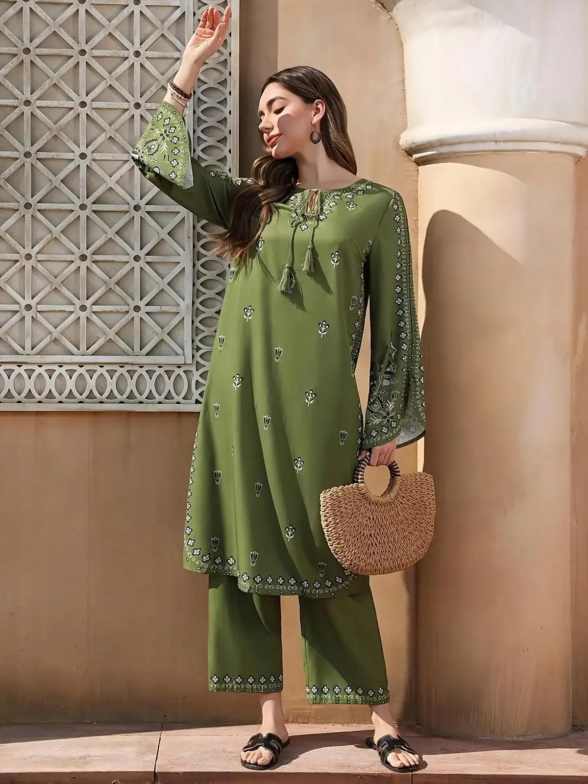 Boho Printed Salwar Suit Set