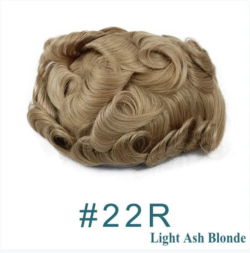 Deep Wave Curly Human Hair Lace Front Toupee for Women