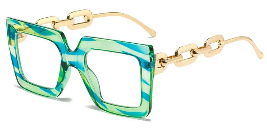 Oversized Square Blue Light Reading Glasses for Women