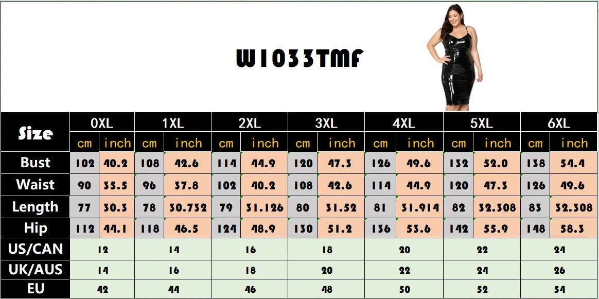 Plus Size Faux Leather Spaghetti Strap Dress For Women