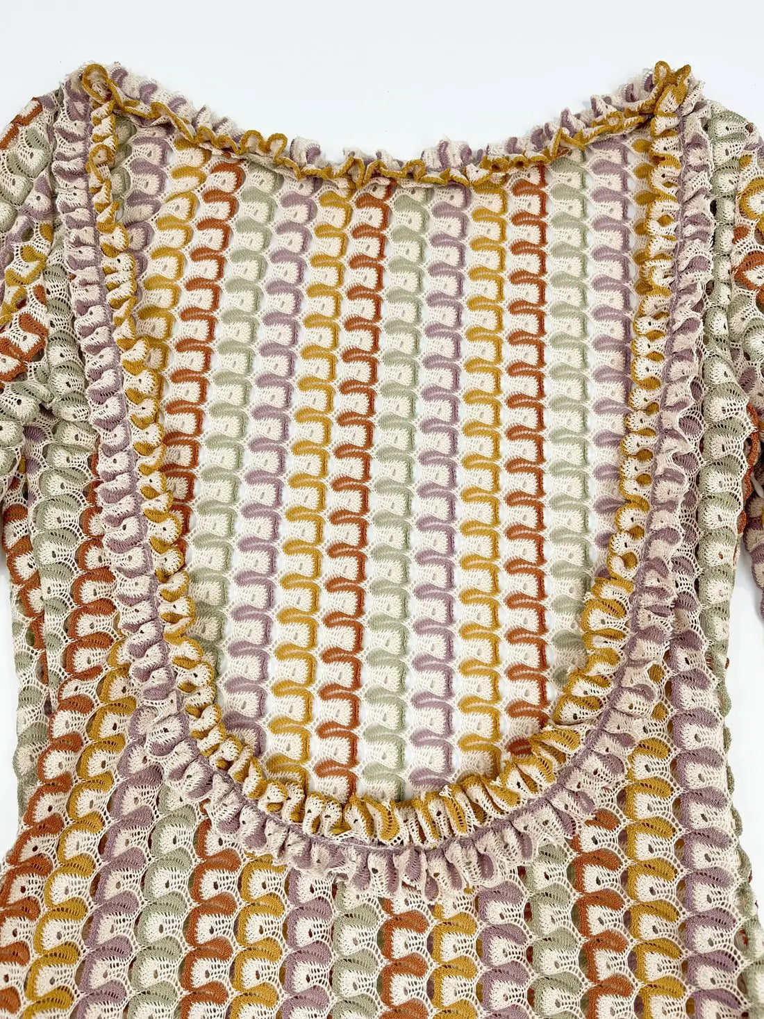 Sexy Backless Flare Sleeve Lace Knit Cut Out Party Beach Maxi Dress 2025 Summer Women Vacation Beachwear Swimsuit Cover Up A2815