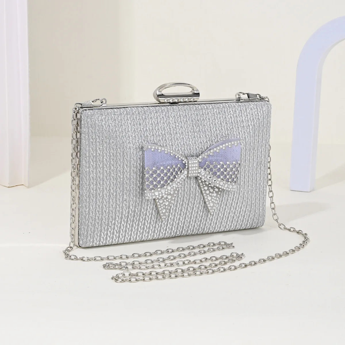Elegant Knot Chain Crossbody Evening Bag for Women