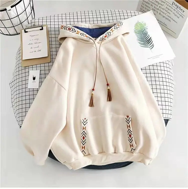 Hooded Tops Spring Hoodies for Women Autumn Clothes Loose Female Streetwear Casual Sweatshirt Hoodie Aesthetic Korean Fashion