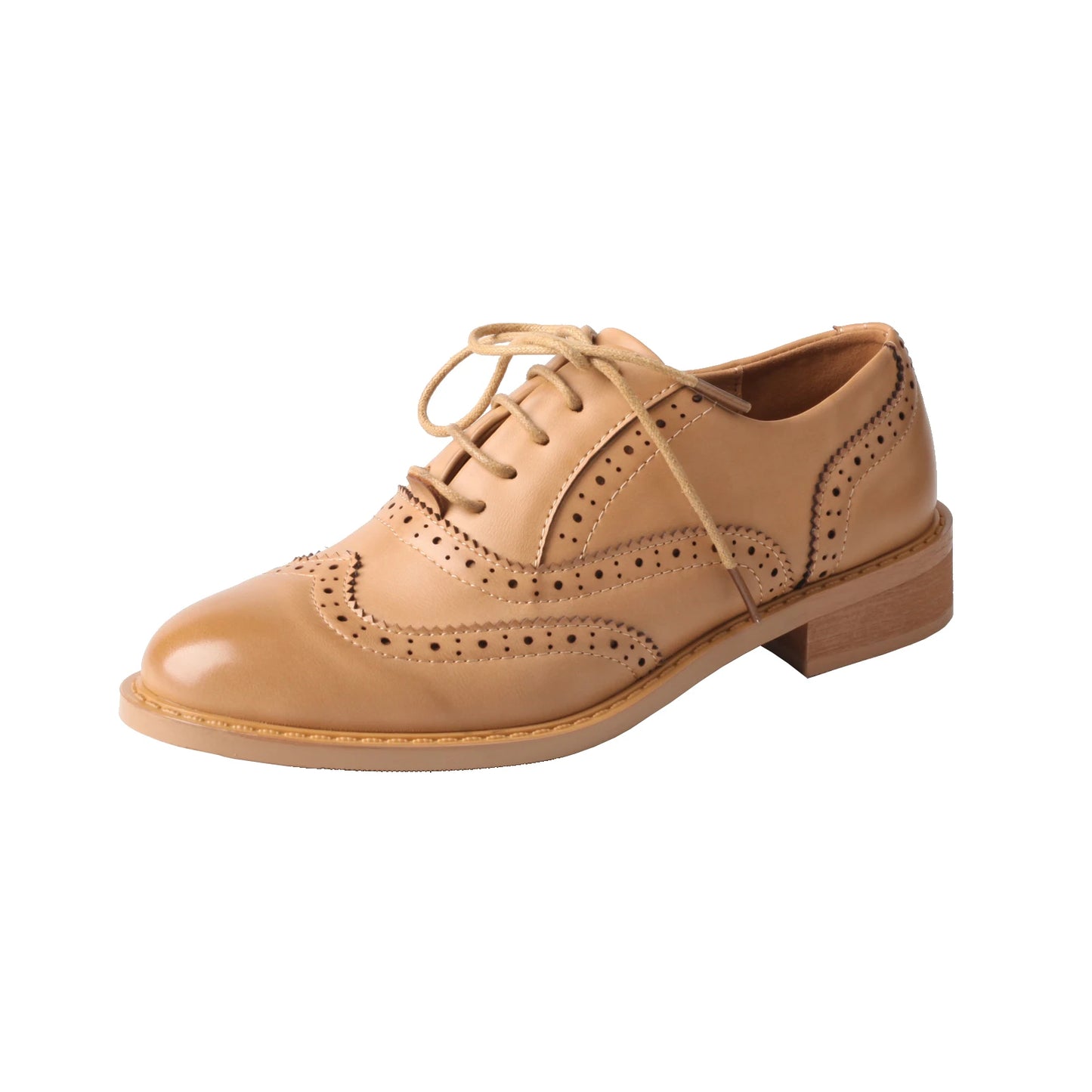 Classic Leather Brogue Flats