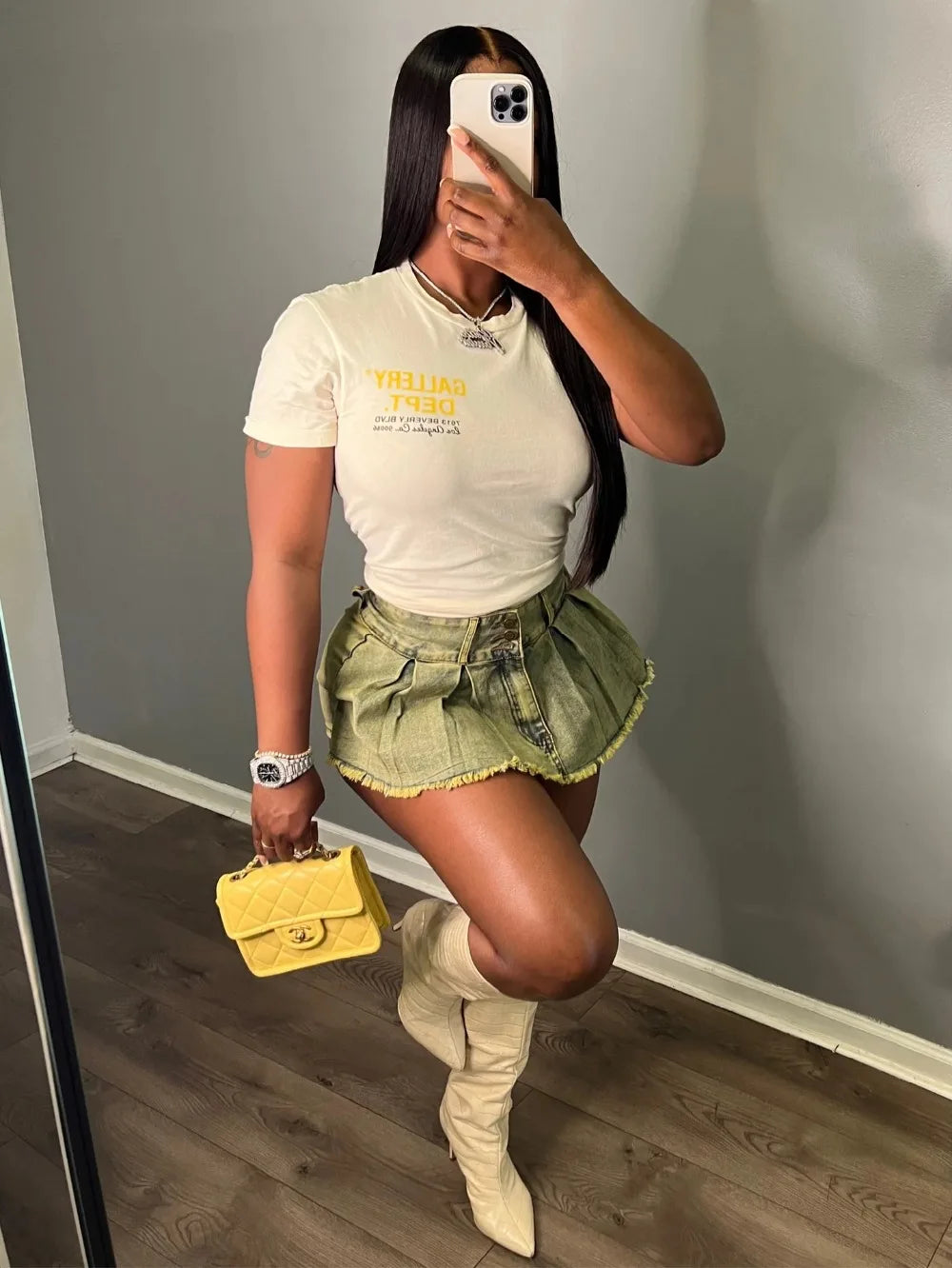 FAGADOER Y2k Denim Shorts Women Pleated Skirt Shorts Summer Stretchy Casual Shorts Retro 90s Fashion Streetwear Short Pants
