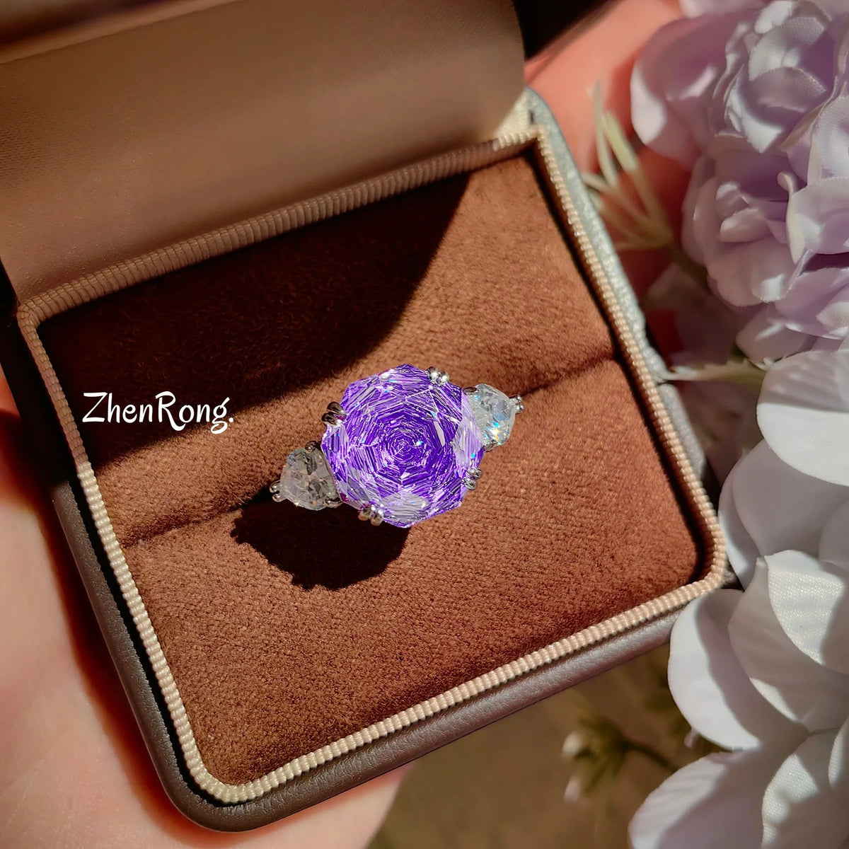 Rose Cut Cubic Zirconia Wedding Jewelry Set for Women